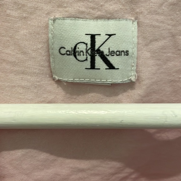 Calvin Klein Jeans Light Pink Logo Shirt - Picture 3 of 3